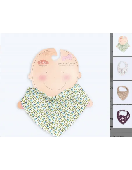 Babero Pañuelo Impermeable Velcro